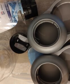 Petmate Replendish Automatic Gravity Waterer for Cats and Dogs, BPA-Free, No Batteries Required, Includes Charcoal Filter, 0.5 Gallon,Silver Silver 0.5 GAL 64 A1KVbANg 3L