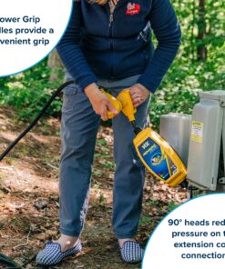 Camco PowerGrip 30-Amp Camper/male RV Extension Cord | Features a Durable Heat-Resistant PVC Construction with 10-Gauge Wires and a Flexible Design | Rated for 125 Volts/3750 Watts | 25-Feet (55191) 18 A1KZLKVVHVL