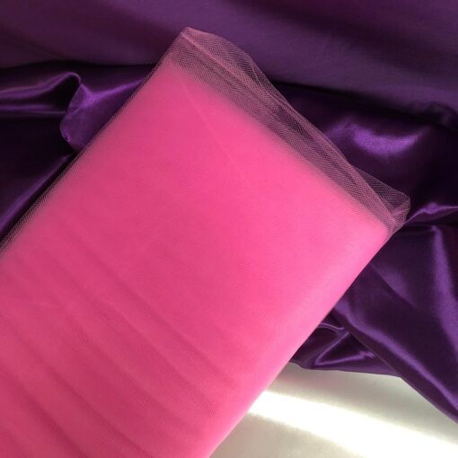 Ohah Craft Tulle Fabric Bolt 54 inch Wide x 40 Yards Long (Hot Pink) Hot Pink