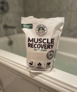 Coach Soak: Recovery Bath Soak - Absorbs Faster Than Epsom Salt Bath Soak for Pain – Rejuvenating Post Workout Magnesium Flakes -21 Minerals, Essential Oils & Bath Salts (Calming Lavender) Calming Lavender 3 Pound (Pack of 1) 30 A1KqlqFcVfL