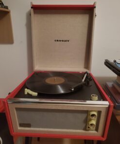 Crosley CR6233D-RE Dansette Bermuda Portable Vinyl Record Player Turntable with Aux-In and Bluetooth, Red 21 A1Kr7tNW88L