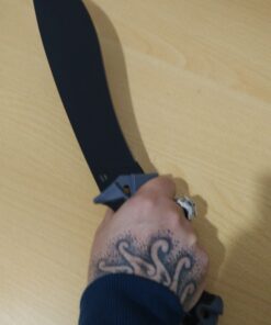 Kershaw Camp 10 Machete, Fixed Blade Knife, 10" 65Mn Carbon Tool Steel Blade, Includes Sheath, Camp Series Machete, Outdoor and Survival Tool,Black 1077 55 A1KxYrYTCNL