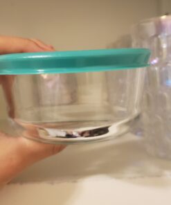 Pyrex Meal Prep Simply Store Glass Rectangular and Round Food Container Set (18-Piece, BPA-free), Multicolor 18 PC Set 42 A1L1xAtZfML