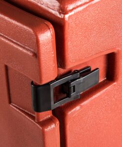 Carlisle FoodService Products Cateraide Insulated Front Loading Food Pan Carrier with Handles for Catering, Events, And Restaurants, Plastic, 5 Full Pans, Brick 15 A1Lb6laT6US