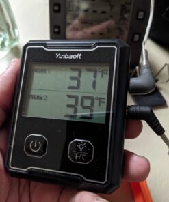 Yunbaoit Wireless Meat Thermometer, Digital Remote Food Cooking Meat Thermometer for BBQ Grill Smoker Oven Kitchen,500 FT Range&Dual Probes 41 A1LxdTwywfL