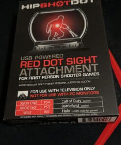 Hipshotdot PRO Color and Brightness Control Dot LED Aim Assist Mod for Gaming TV Compatible with Xbox, Playstation, Nintendo and PC - Works with All Shooter Video Games and FPS or TPS Hipshotdot 32 A1MEkvu3gtL