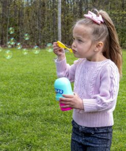 Fubbles Bubbles No-Spill Bubbles Tumbler | Bubble toy for babies toddlers and kids of all ages | Includes 4oz bubble Solution and bubble wand (tumbler colors may vary) 21 A1MFkm0h 7L