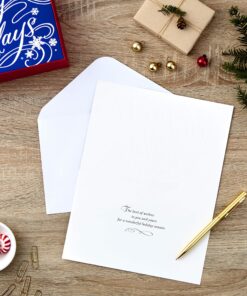 Hallmark Holiday Boxed Cards, Happy Holidays (40 Cards with Envelopes) 40ct Blue Happy Holidays Cards 22 A1MM9XwU2vL
