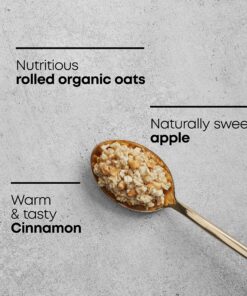 Nature's Path Organic Apple Cinnamon Instant Oatmeal, 48 Packets, Non-GMO, 35g Whole Grains, 5g Plant Based Protein 10 A1NY3HCL7sL