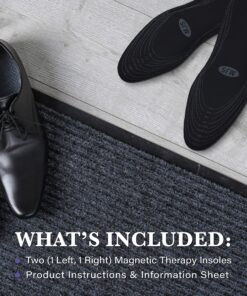 MAGNETJEWELRYSTORE Magnetic Unisex Therapy Shoe Inserts, 1 Pair (Men's 7-13, Women's 5-10) 12 A1NfWHl0oQL