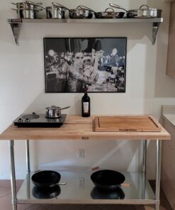 DuraSteel Stainless Steel Wall Shelf - 60" Wide x 12" Deep Commercial Grade - NSF Certified - Industrial Appliance Equipment (Restaurant, Bar, Home, Kitchen, Laundry, Garage and Utility Room) 12" Deep x 60" Wide 21 A1Np6mcc5WL