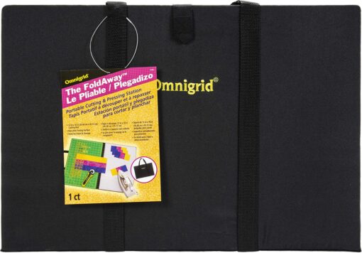 Omnigrid Fold-Away Cutting & Pressing Station, 12" x 18", Black Standard Packaging