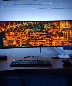 LG 49WL95C-W Ultrawide Dual QHD Monitor 49" 32: 9 (5120 x1440) Curved IPS Display, HDR10, USB Type-C, HDR 10, Ambient Light Sensor, 2 x 10W Stereo Speaker 65 A1ORbTXUQfL