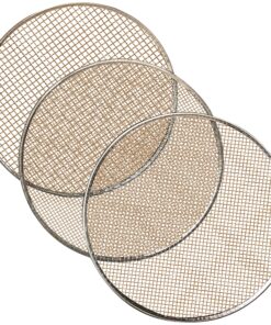 4pc Soil Sieve Set, 12" diameter - Stainless Steel Frame Three Interchangeable Sieves With Varying Mesh Sizes Grade - Mix Soil Filter Large Debris Replacement Screens Available Great for Bonsai 10 A1Oxd6JMt L