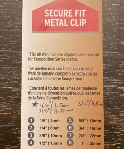 Wahl Professional Premium Black Cutting Guides #3171-500 - 1/8" to 1" - Fits All Full Size Wahl Clippers (Excludes Detachable Blade Clippers) 8 Pack 57 A1P5TfHFWGL