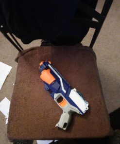 Nerf Disruptor Elite Blaster - 6-Dart Rotating Drum, Slam Fire, Includes 6 Official Nerf Elite Darts - for Kids, Teens, Adults, (Amazon Exclusive) Classic 40 A1Q1O iIEpL