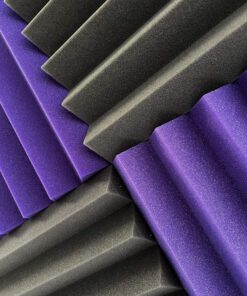 2" Purple & Black Acoustic Wedge Soundproofing Studio Foam Tiles 12 Pack 10 A1Q9N2NSwBL