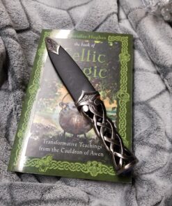 Ace Martial Arts Supply New Scottish Celtic Gaelic Twist Knot Blue Ruby Gemstone Wicca Dirk Dagger Knife, 9-Inch 54 A1QIrfii1L