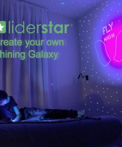 Glow in The Dark Stars Wall Stickers, Adhesive Dots and Moon for Starry Sky, Galaxy Decor Bright and Realistic for Any Room (Green) Green 28 A1QXQuVJctL