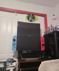 VIVO Dual Monitor Desk Mount Stand with Height Adjustment and VESA Plates for 2 LCD Ultrawide Screens up to 34 inches, Stacked Array, STAND-V002R Black 41 A1QrVhmkWTL