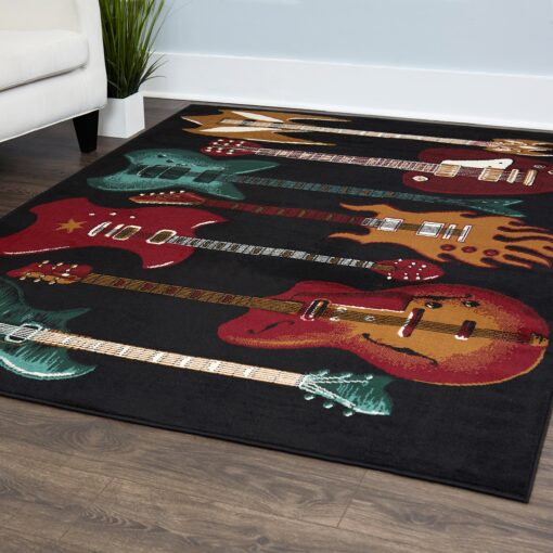 Home Dynamix Zone Journey Area Rug 5'2"x7'4", Graphic/Print Black Black-multi 5'2"X7'4"