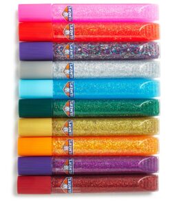 ELMERS E199 Elmer's 3D Washable Glitter Glue Pens, Classic Rainbow, Pack of 10 Pens - Great For Making Slime 32 A1RBIJTSdvL