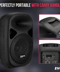 LyxPro SPA-8 Compact 8" Portable PA System 100-Watt RMS Power Active Speaker System Equalizer Bluetooth SD Slot USB MP3 XLR 1/4" 1/8" 3.5mm Inputs SPA8 17 A1RHWCTyXoL