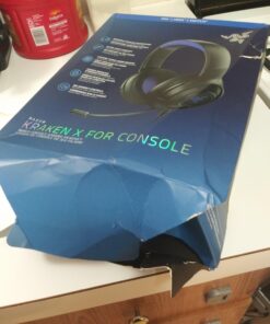 Razer Kraken X Ultralight Gaming Headset: 7.1 Surround Sound - Lightweight Aluminum Frame - Bendable Cardioid Microphone - for PC, PS4, PS5, Switch, Xbox One, Xbox Series X|S, Mobile - Black/Blue Classic Black/Blue 40 A1RNN71EdzL