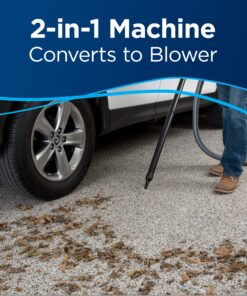 BISSELL Garage Pro Wall-Mounted Wet Dry Car Vacuum/Blower With Auto Tool Kit, 18P03, Stealth Metallic Gray 34 A1RP7r51DL