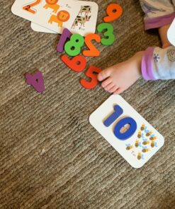 LIKEE Alphabet Number Flash Cards Wooden Letter Puzzle ABC Sight Words Match Games Counting Board Preschool Educational Montessori Toys for Toddlers Boys Girls 3+ Years (36 Cards& 37 Block) 43 A1RVWFjmkUL