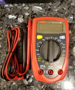 Etekcity Digital Multimeter, AC DC Voltmeter Amp Volt Ohm Current Meter, Electrical Voltage Outlet Circuit Tester With Continuity Resistance Diode Test ,Two Build-In Ceramic Fuses, Red, MSR-R500 36 A1RjVRfTE7L