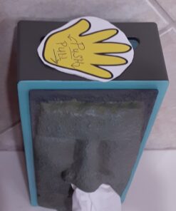 Bits and Pieces-Tissue Box Cover Stone Face Tissue Holder - Great Gag Gift for Your Office, Desk, or Living Room 12 A1Rjth412oL