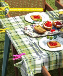 ECROCY Beach Chair Towel Clips on Cruise, 8 Pack Large Clamps,Clothes Pegs,Beach Towel Holder to Keep Your Towel from Blowing Away,Heavy Duty and in Bright Colors Single Thickness - 8 Pack 14 A1RuePjyliL