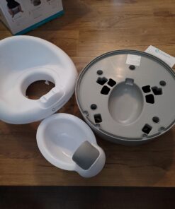 Contours Bravo 3-Stage Potty Training Potty System with Potty Chair, Toilet Trainer, Step Stool All in One, Portable Potty for Infant &Toddler Travel, Potty Training Toilet for Boys and Girls - Gray 35 A1S2TXZiGIL 1