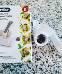 Zyliss Professional Cheese Grater, NSF Certified - Rotary Cheese Grater - Handheld Cheese Grater with Handle - Vegetable, Chocolate, Hard Cheese & Nut Grater - White Restaurant Cheese Grater 41 A1SQYYjrMjL 1