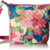 Vera Bradley Cotton Carson Mini Hobo Crossbody Purse One Size Superbloom