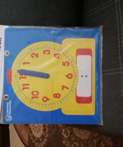 Learning Resources Write & Wipe Demonstration Clock - 1 Piece, Ages 6+ Paper Clocks for Teaching, First Grade Learning Games, Teaching Time Essentials, Homeschool Supplies, Classroom Supplies 24 A1StEmxPK3L 1