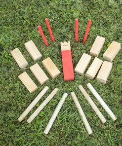Triumph Premium Kubb Set - Includes 10 Kubb Blocks, 6 Tossing Dowels, 1 King Kubb 4 Corner Pegs 10 A1TESMju8eL