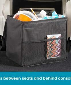 High Road TrashStand Car Trash Can with Weighted Bottom, Lid and Removable Leakproof Lining for the Front Seat, Back Seat or Trunk 14 A1TMZlhS1KL