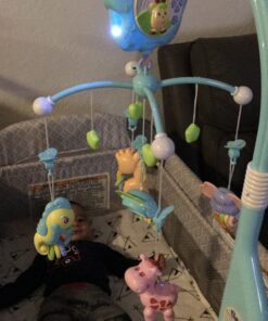 Baby Mobile for Crib, Crib Toys with Music and Lights,Remote, lamp, Projector for Pack and Play, for Ages 0+ Months (Blue-Forest) Blue-Forest 53 A1UEzwJMq0L