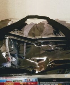 Houseables Baseball Cap Storage Bag, Hat Organizer Case, 23" x 6" x 8", Clear Plastic, Caps Holder, Moisture & Dust Proof, Black Handles, Box w/Zipper Closure, Stores & Racks 22 Hats, Dirt Protection 27 A1UO79cA03L 1