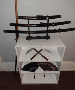 Master Cutlery 3 Piece Dragon Samurai Sword Set with Stand 26 A1UaA3STHvL