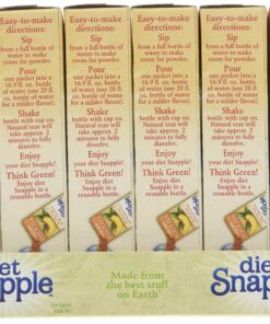 Diet Snapple Singles To Go Peach Tea, 6 sticks in each box, six boxes 10 A1V21AiwClL