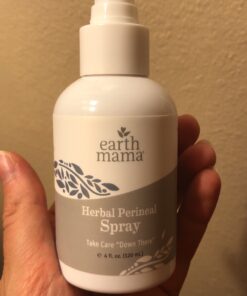 Earth Mama Herbal Perineal Spray | Safe for Pregnancy and Postpartum Recovery, Witch Hazel Natural Cooling Spray for After Birth Feminine Care Essentials, Benzocaine & Butane Free, 4-Fluid Ounce Unscented 4 Fl Oz (Pack of 1) 29 A1VccnAtXL