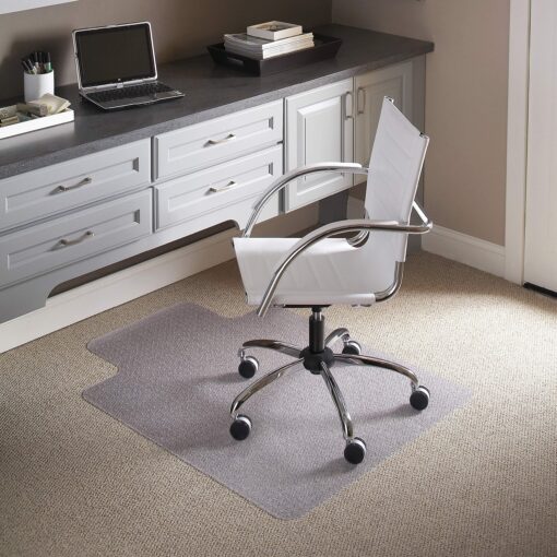 Flash Furniture Jackson 36'' x 48'' Carpet Chair Mat with Lip Clear