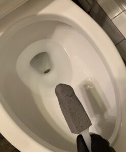 PUMIE Toilet Bowl Ring Remover, TBR-6, Grey Pumice Stone with Handle, Removes Unsightly Stains from Toilets, Sinks, Tubs, Showers, Pools, Safe for Porcelain, 1 Pack 1 Count (Pack of 1) 59 A1W1O90mihL