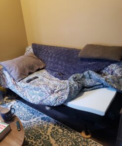 Linenspa 2 Inch Gel Infused Memory Foam Mattress Topper – Cooling Mattress Pad – Ventilated and Breathable – CertiPUR Certified - Twin XL Topper Only 27 A1WcnIePnNL