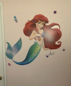 RoomMates RMK2360GM The Little Mermaid Ariel Peel and Stick Giant Wall Decals Pack of 1 Multicolor 26 A1Wg9jCKnL