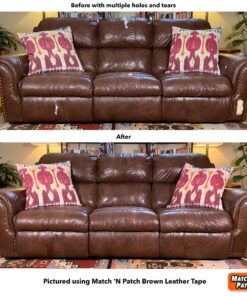 MATCH 'N PATCH Realistic Leather Repair Tape, Red Brown, 2.4 inch x 15 feet 23 A1WjYqm5WWL 1