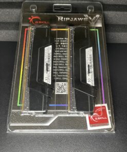 G.SKILL Ripjaws V Series (Intel XMP) DDR4 RAM 32GB (2x16GB) 3200MT/s CL16-18-18-38 1.35V Desktop Computer Memory UDIMM - Black (F4-3200C16D-32GVK) 38 A1XKMxqEiJL
